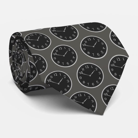 Time Clock Stropdas (Opgerold)