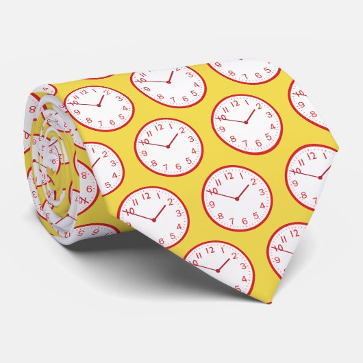 Time Clock Stropdas (Opgerold)