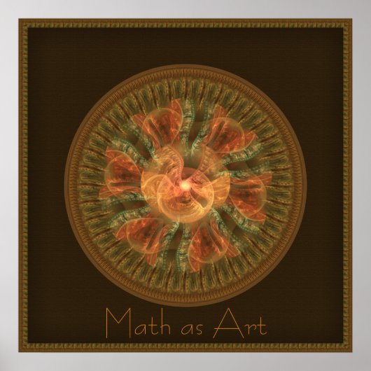 Time Flare Fractal Poster (Voorkant)