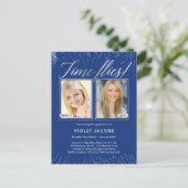 Time Flies Afstuderen kondiging Briefkaart (Staand voorkant)