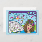 Time Flies_ Briefkaart (Voorkant / Achterkant)