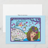 Time Flies_Flat-kaart 7 x 5 inch (Voorkant / Achterkant)