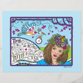 Time Flies_Flat Papierblad 11 x 8,5 inch