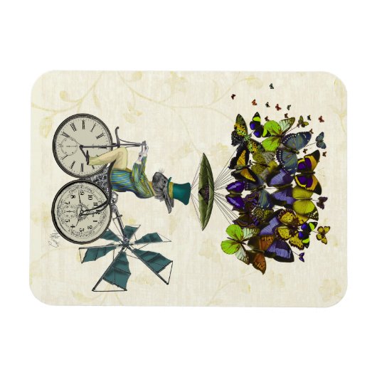 Time Flies Rabbit 3 Magneet (Horizontaal)