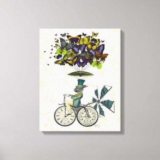 Time Flies Rabbit Canvas Afdruk (Voorkant)