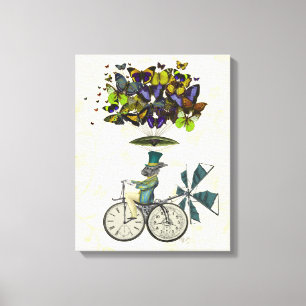 Time Flies Rabbit Canvas Afdruk