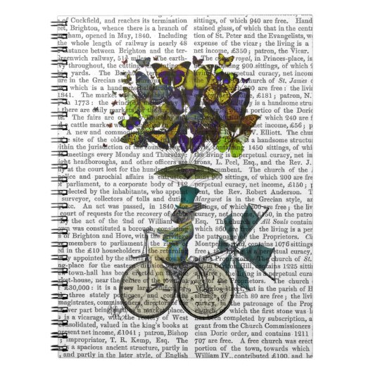 Time Flies Rabbit Notitieboek (Voorkant)