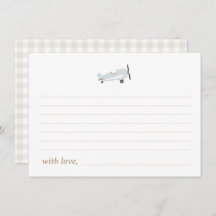 "Time Flies" Vliegtuigthema Tijdcapsule Kaarten