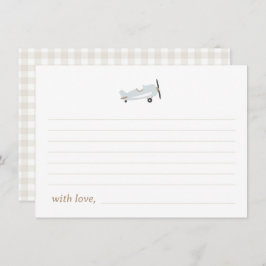 "Time Flies" Vliegtuigthema Tijdcapsule Kaarten
