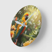 "Time Flies" wandklok Ronde Klok (Hoek)