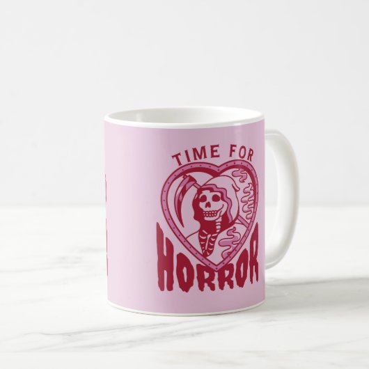 Time For Horror Halloween Mug (Devant droit)