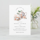 Time for Tea Bridal Shower Invitation (Debout devant)
