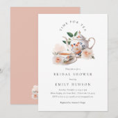 Time for Tea Bridal Shower Invitation (Devant / Derrière)