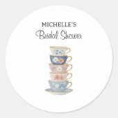 Time for Tea Bridal Shower Sticker (Voorkant)