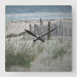 Time for the Beach Square Wall Clock Vierkante Klok