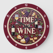 Time For Wine Grape Cheese Grote Klok (Voorkant)