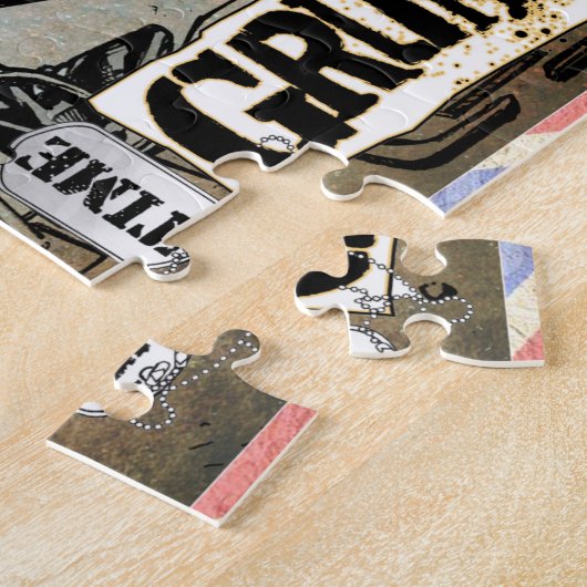 Time Grunts-postcard puzzel Legpuzzel (Zijkant)