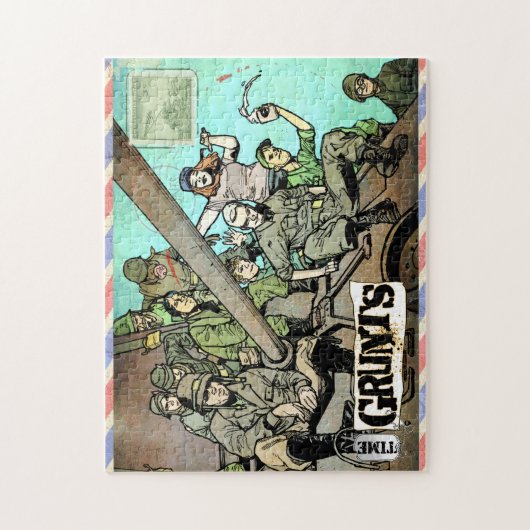 Time Grunts-postcard puzzel Legpuzzel (Verticaal)