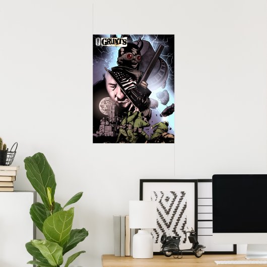 Time Grunts V1 design poster (Thuiskantoor)