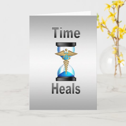 Time Heals Kaart (Gele Bloem)