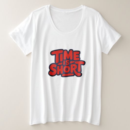 Time Is Short Motivational Typography Design (Design devant)