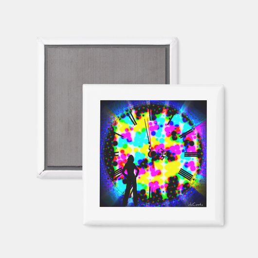 Time Koelkast Magnet Magneet (Voorkant / Achterkant)