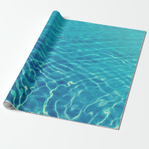 Time-lapse-foto van blauw waterlichaam cadeaupapier