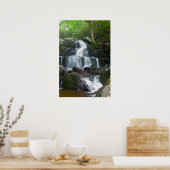 Time Lapse Waterfall Forest Poster (Keuken)