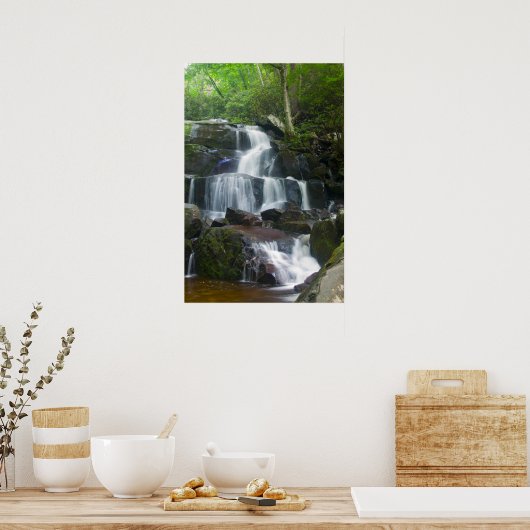 Time Lapse Waterfall Forest Poster (Keuken)