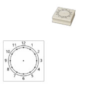 Time Learning Klok Rubber Stamp Rubberstempel (Gestempeld)