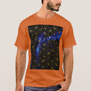Time Lord Alphabet blue Graphic T-shirt