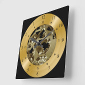 Time Machine Clock ~ Space/Time Continuum ~ Vierkante Klok (Hoek)
