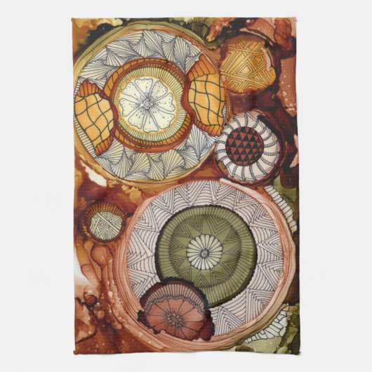 Time Machine Kitchen Towel Theedoek (Verticaal)
