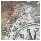 TIME Mixed Media Fabric Stof (Close Up)