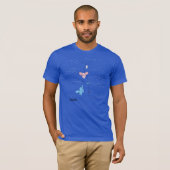 Time-of-flight T-Shirt met aangepaste teksten op d (Voorkant volledig)