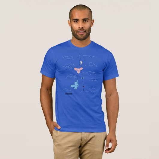 Time-of-flight T-Shirt met aangepaste teksten op d (Voorkant volledig)