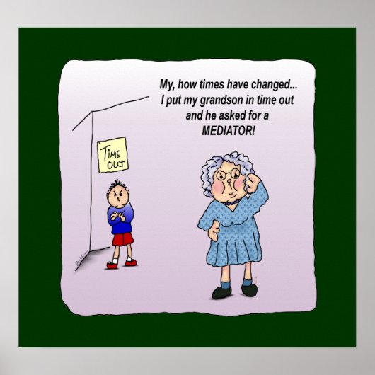 Time-out Funny Maw Poster Print (Voorkant)