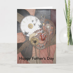 Time Piece on Leather wenskaart Kaart