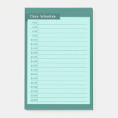 time schedule post-it® notes (Voorkant)