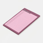 time schedule post-it® notes (Schuin)