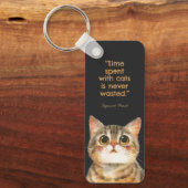 Time Spent With Cats Is Never Wasted Sleutelhanger (Voorkant)