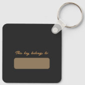 Time Spent With Cats Is Never Wasted Sleutelhanger (Achterkant)