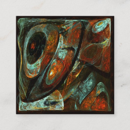 Time Split Abstract Art Informatiekaartje (Voorkant)