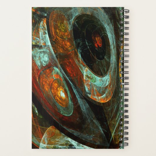 Time Split Abstract Art Planner (Achterkant)