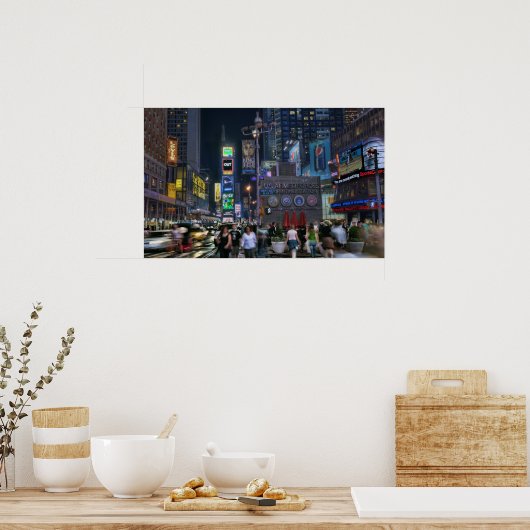 Time Square Night Poster (Keuken)