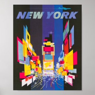  Time Square Travel Poster