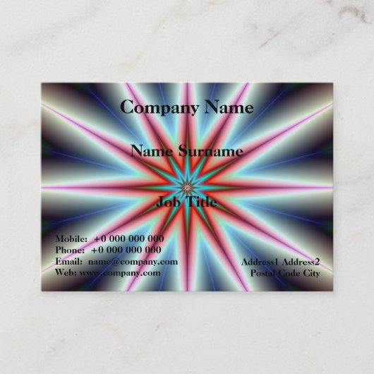 Time Star Chubby Carte de visite (Devant)