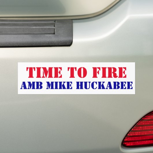 Time to Fire AMB Mike Huckabee secret mtg Pollard Bumpersticker (Op auto)