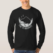 Time To Hibernate  Goat Moon Sleeping Hibernation T-shirt (Voorkant)