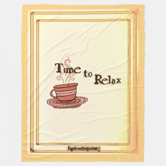 Time to Relax "Chocolate Bar" Fleece Blanket  Deken (Voorkant)